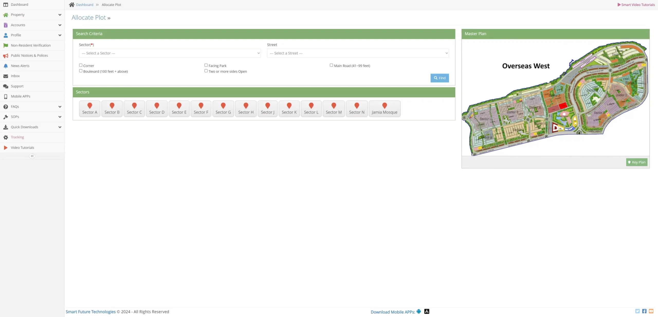 capital smart city plot selection